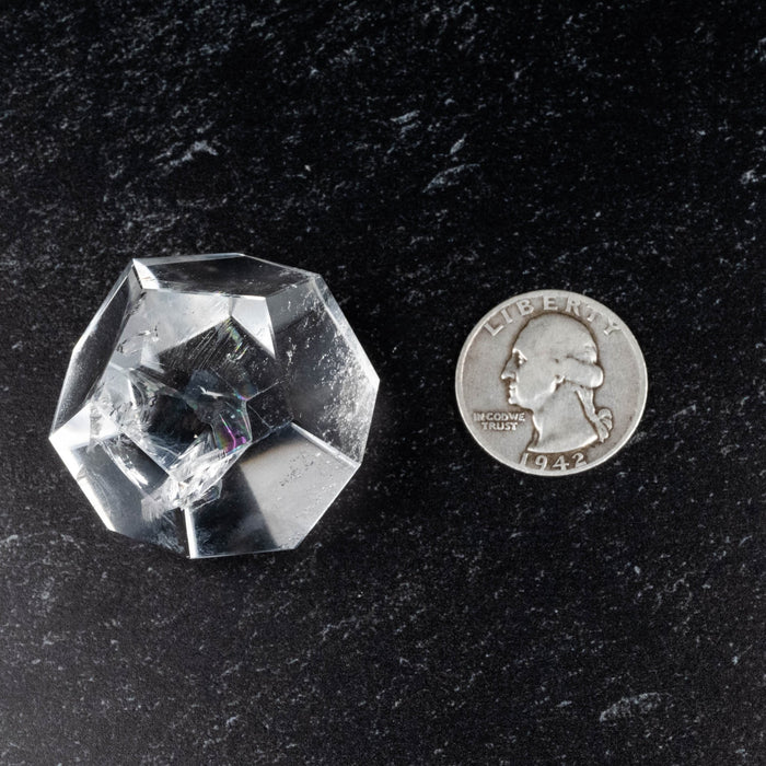 Lemurian Seed Crystal Dodecahedron Carving 60 g 32mm - InnerVision Crystals