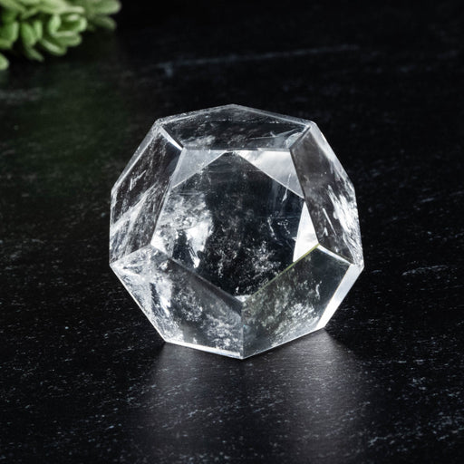 Lemurian Seed Crystal Dodecahedron Carving 63 g 33mm - InnerVision Crystals