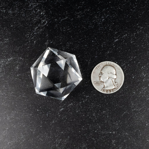 Lemurian Seed Crystal Icosahedron Carving 49 g 31mm - InnerVision Crystals
