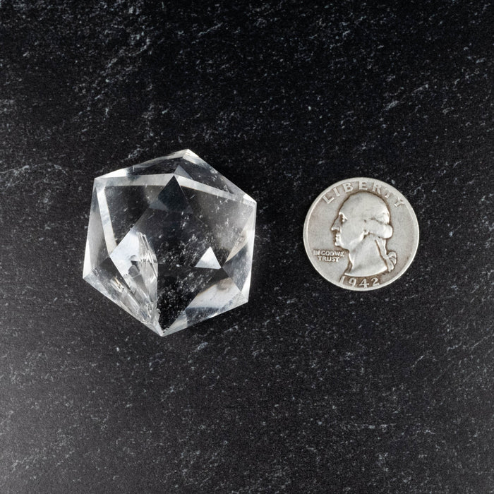 Lemurian Seed Crystal Icosahedron Carving 52 g 31mm - InnerVision Crystals