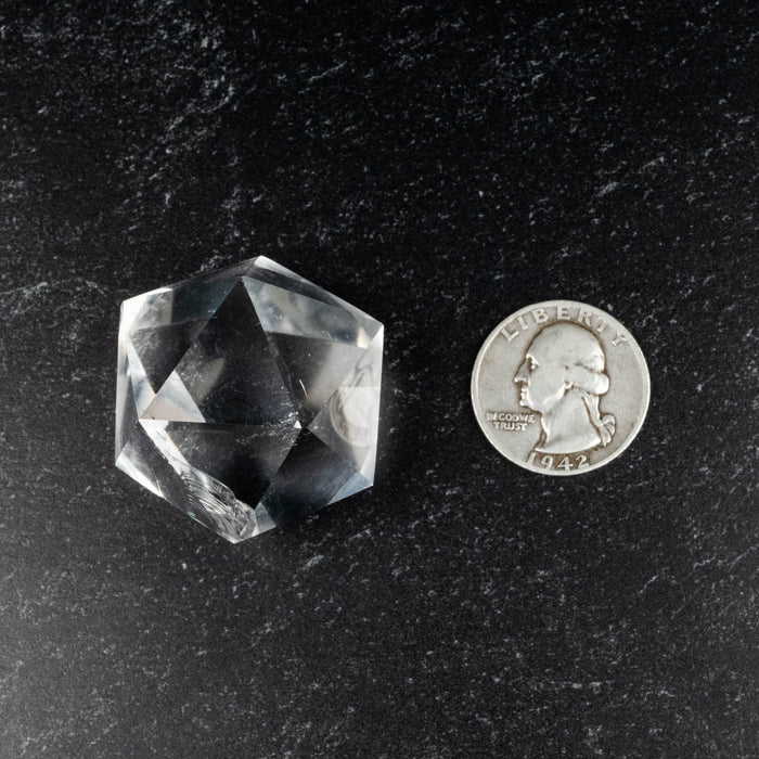 Lemurian Seed Crystal Icosahedron Carving 55 g 32mm - InnerVision Crystals
