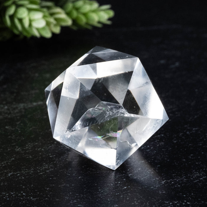 Lemurian Seed Crystal Icosahedron Carving 55 g 32mm - InnerVision Crystals