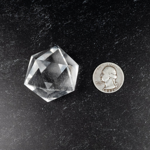 Lemurian Seed Crystal Icosahedron Carving 67 g 34mm - InnerVision Crystals