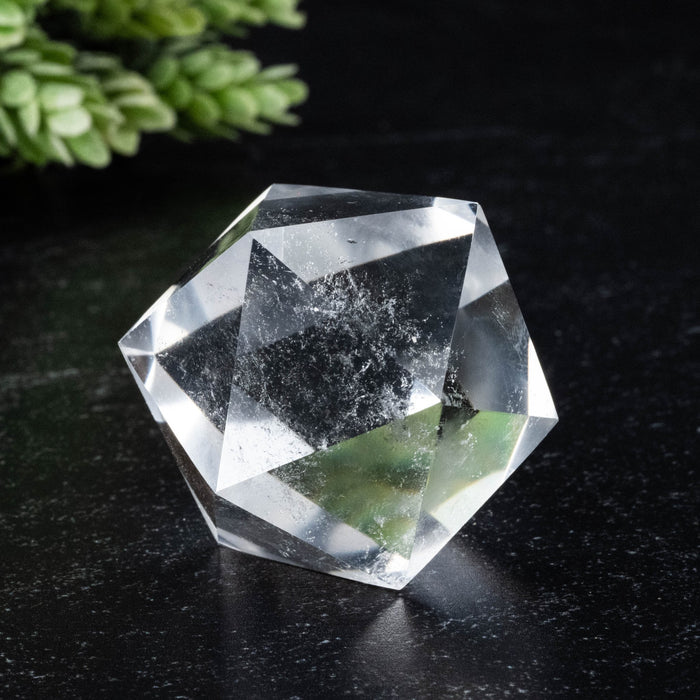 Lemurian Seed Crystal Icosahedron Carving 67 g 34mm - InnerVision Crystals