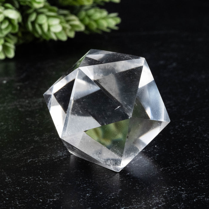Lemurian Seed Crystal Icosahedron Carving 73 g 35mm - InnerVision Crystals