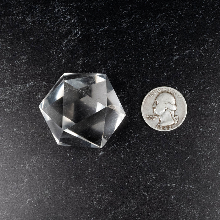 Lemurian Seed Crystal Icosahedron Carving 73 g 35mm - InnerVision Crystals