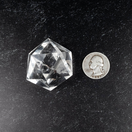 Lemurian Seed Crystal Icosahedron Carving 74 g 36mm - InnerVision Crystals