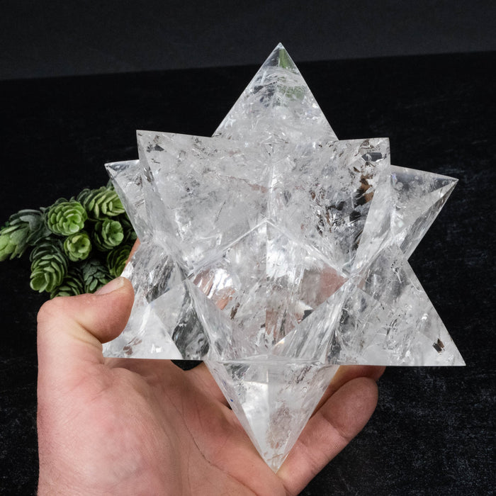 Lemurian Seed Crystal Merkaba Carving 2308 g 178x106mm - InnerVision Crystals