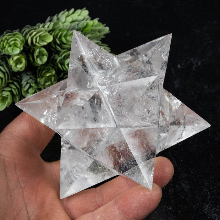 Lemurian Seed Crystal Merkaba Carving 678 g 117x73mm - InnerVision Crystals