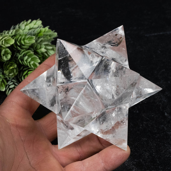 Lemurian Seed Crystal Merkaba Carving 708 g 118x69mm - InnerVision Crystals