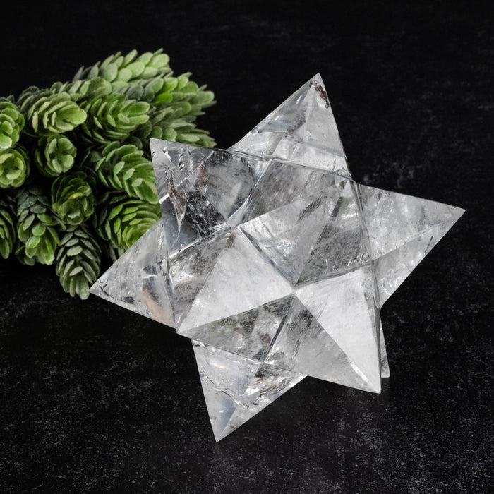 Lemurian Seed Crystal Merkaba Carving 708 g 118x69mm - InnerVision Crystals