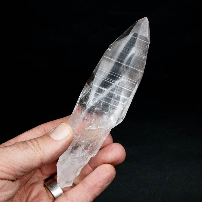 Lemurian Seed Quartz Crystal 156 g 143x34mm - InnerVision Crystals