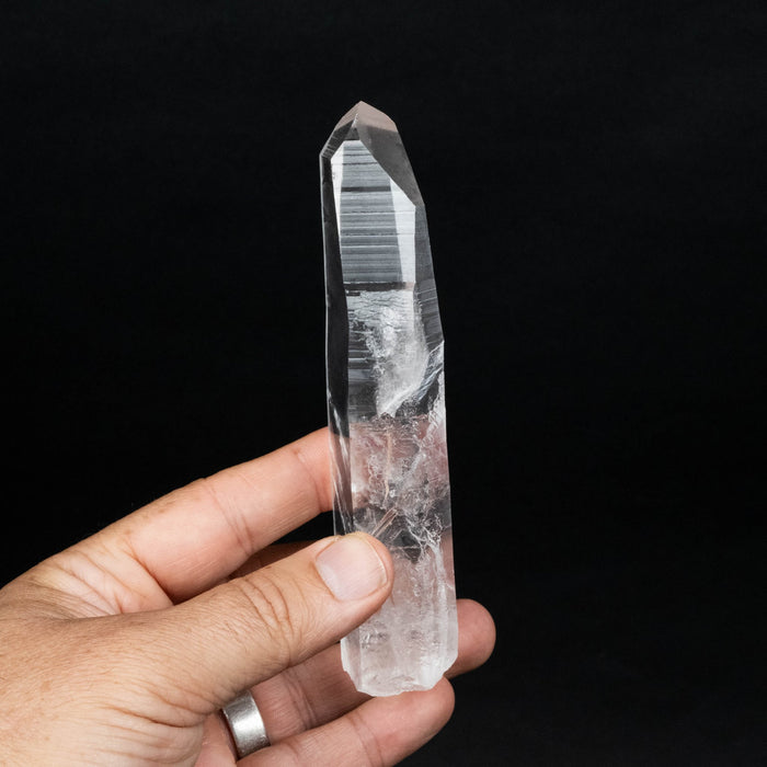 Lemurian Seed Quartz Crystal 167 g 142x31mm - InnerVision Crystals