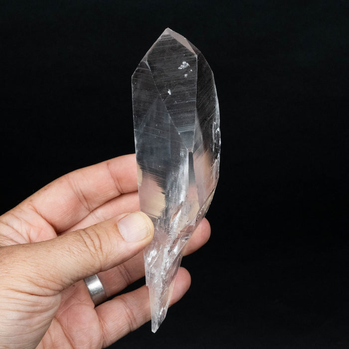 Lemurian Seed Quartz Crystal *DT with Phantom 313 g 155x56mm - InnerVision Crystals