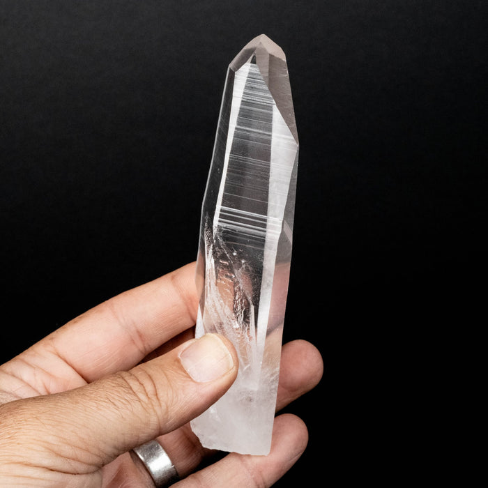 Lemurian Seed Quartz Crystal with Phantom 152 g 131x33mm - InnerVision Crystals