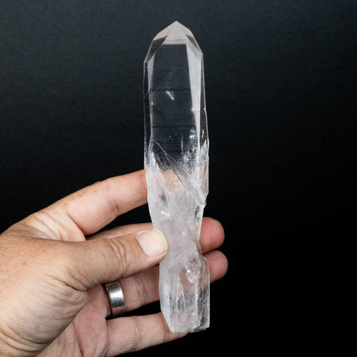 Lemurian Seed Quartz Crystal with Phantom 175 g 173x33mm - InnerVision Crystals
