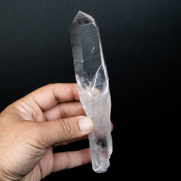 Lemurian Seed Quartz Crystal with Phantom 175 g 173x33mm - InnerVision Crystals