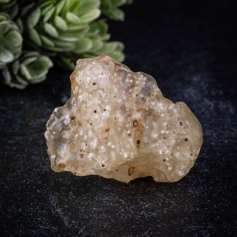 Libyan Desert Glass 14.22 g 36x31x18mm - InnerVision Crystals