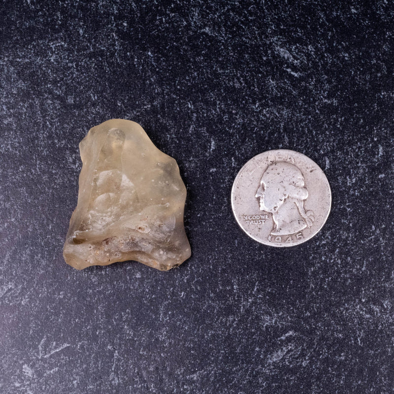 Libyan Desert Glass 17.53 g 37x30x20mm - InnerVision Crystals