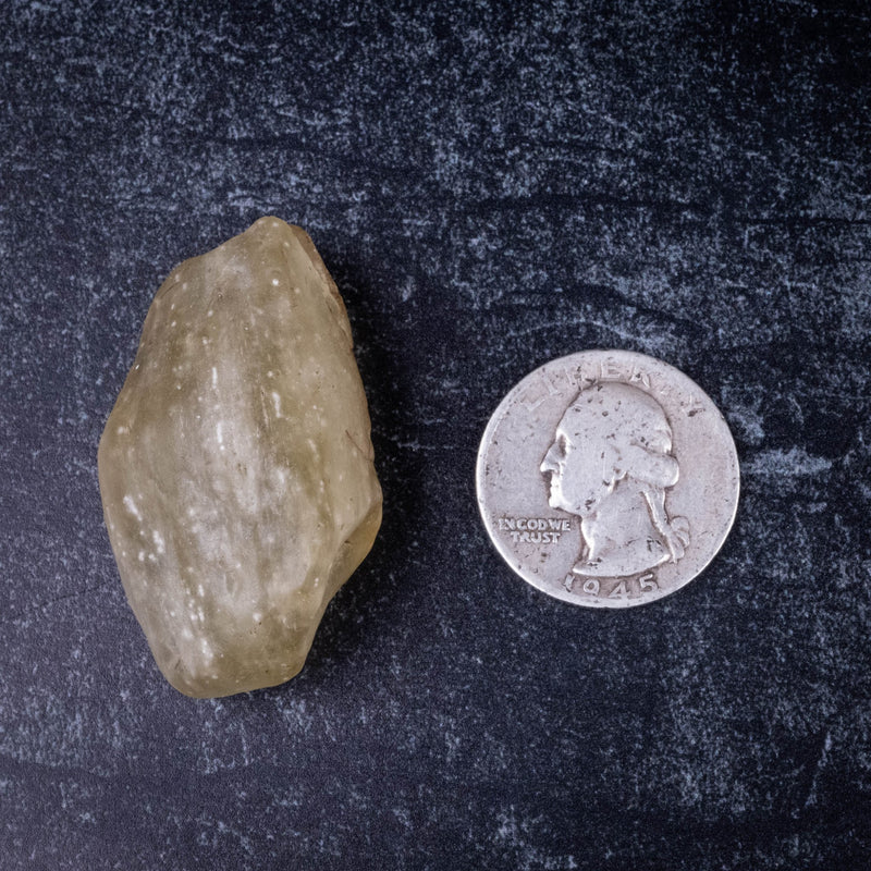 Libyan Desert Glass 24.51 g 43x24x24mm - InnerVision Crystals