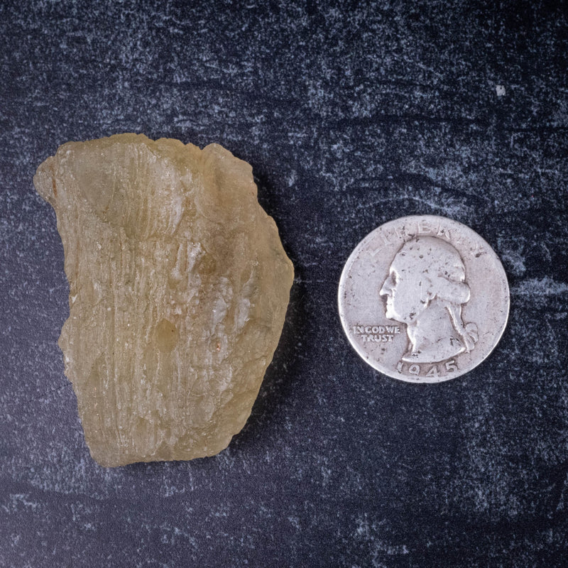 Libyan Desert Glass 32.99 g 47x31x22mm - InnerVision Crystals