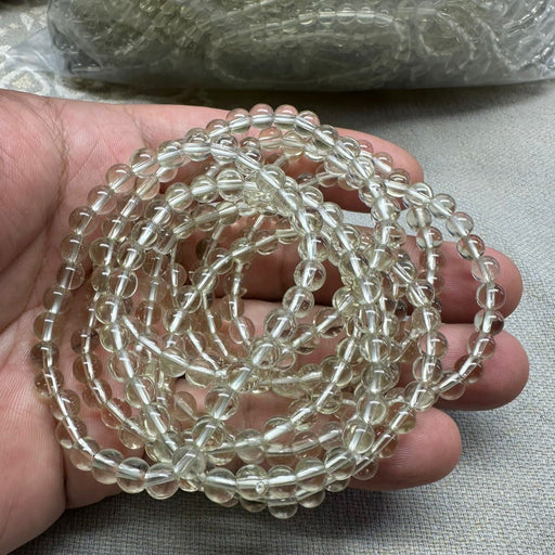 Libyan Desert Glass Bead Bracelet 6mm 7" - InnerVision Crystals