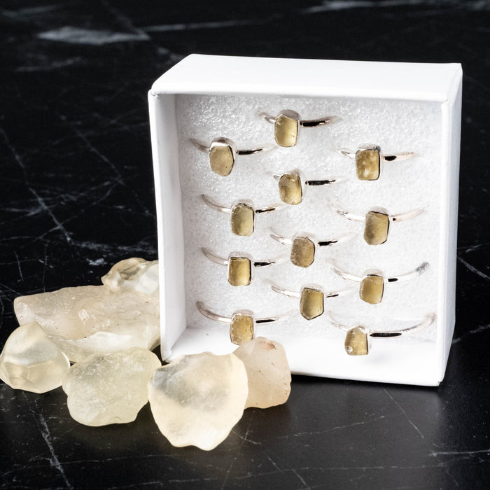 Libyan Desert Glass Ring .925 Silver - InnerVision Crystals