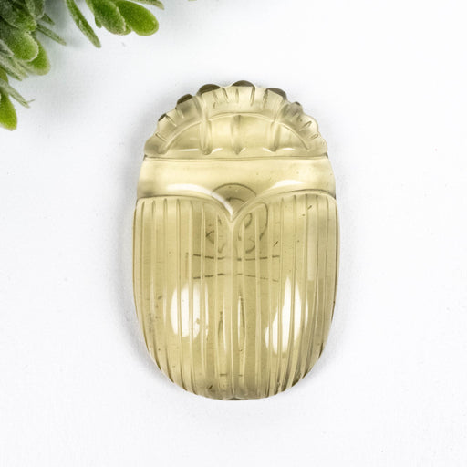 Libyan Desert Glass Scarab Carving 29.07 g 49x32mm - InnerVision Crystals