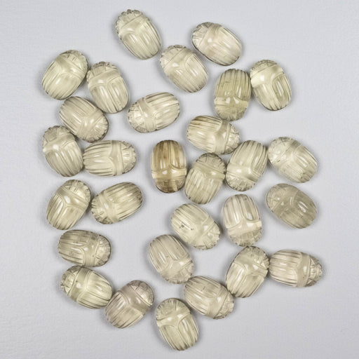 Libyan Desert Glass Scarab Gemstone Carving 15x10mm - InnerVision Crystals