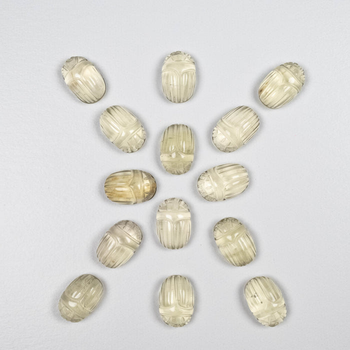 Libyan Desert Glass Scarab Gemstone Carving 15x10mm - InnerVision Crystals