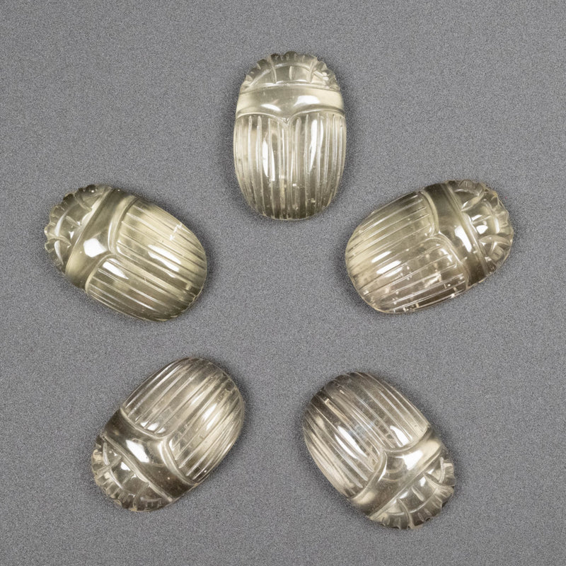 Libyan Desert Glass Scarab Gemstone Carving 25x16mm - InnerVision Crystals