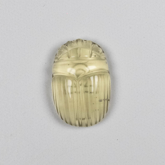 Libyan Desert Glass Scarab Gemstone Carving 25x16mm - InnerVision Crystals