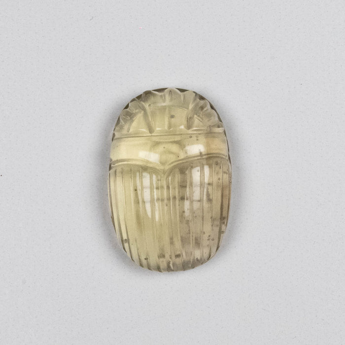 Libyan Desert Glass Scarab Gemstone Carving 25x16mm - InnerVision Crystals