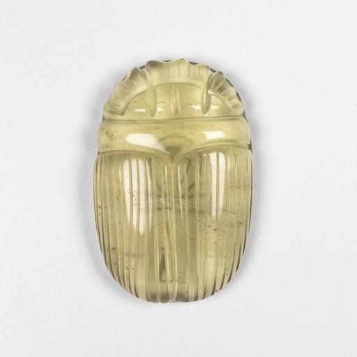 Libyan Desert Glass Scarab Gemstone Carving 28.89 g 49x32mm - InnerVision Crystals