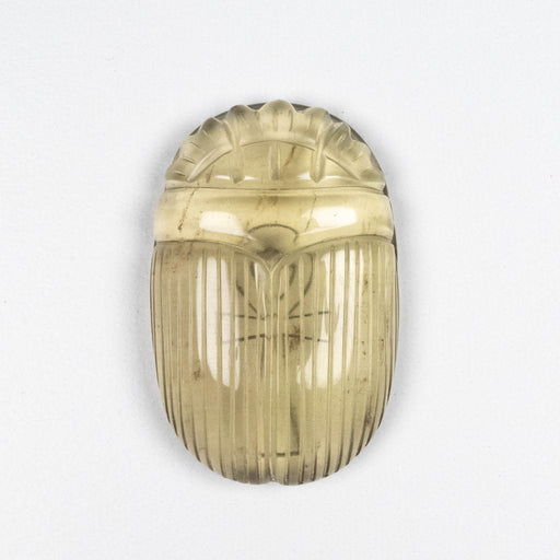 Libyan Desert Glass Scarab Gemstone Carving 29.34 g 49x32mm - InnerVision Crystals