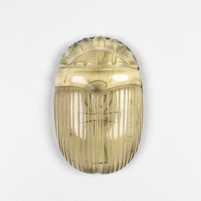 Libyan Desert Glass Scarab Gemstone Carving 29.34 g 49x32mm - InnerVision Crystals