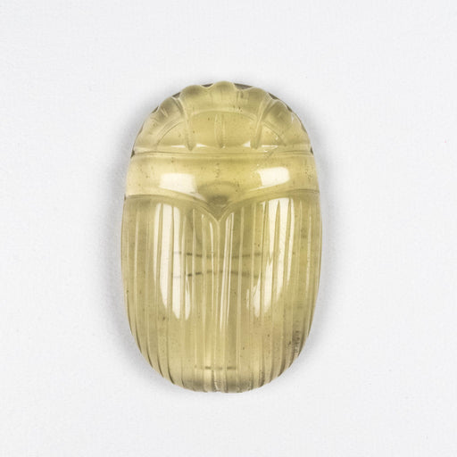 Libyan Desert Glass Scarab Gemstone Carving 29.51 g 49x32mm - InnerVision Crystals