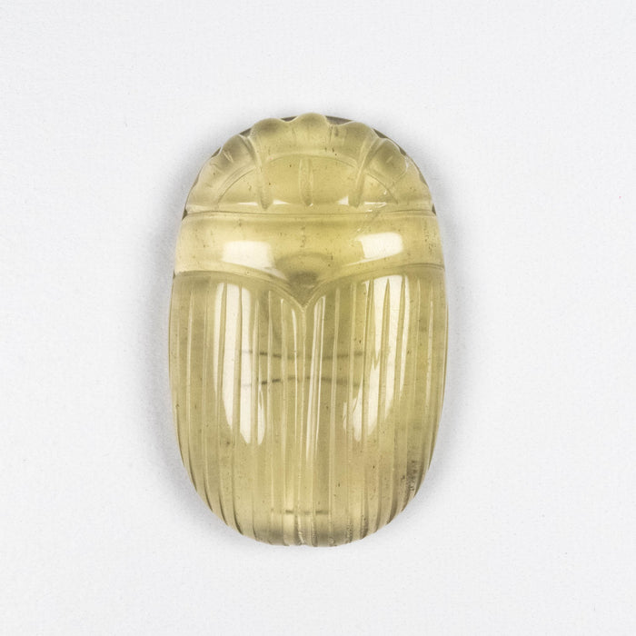 Libyan Desert Glass Scarab Gemstone Carving 29.51 g 49x32mm - InnerVision Crystals