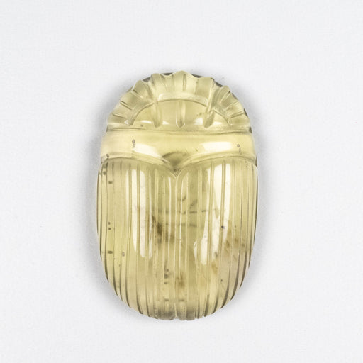 Libyan Desert Glass Scarab Gemstone Carving 29.64 g 49x32mm - InnerVision Crystals