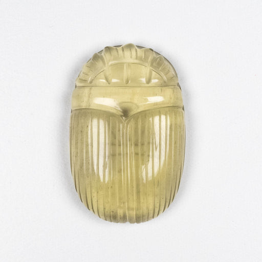 Libyan Desert Glass Scarab Gemstone Carving 29.83 g 49x32mm - InnerVision Crystals