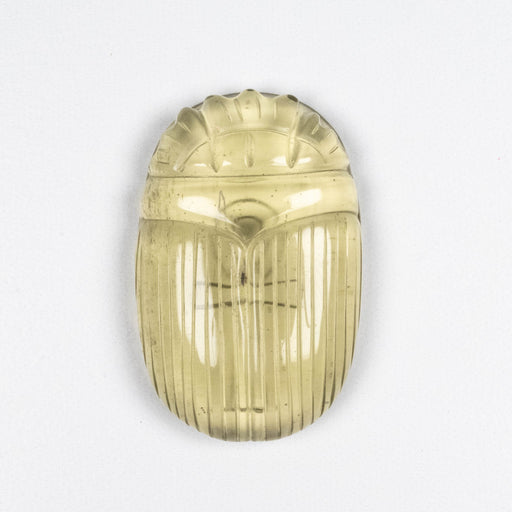 Libyan Desert Glass Scarab Gemstone Carving 29.96 g 49x32mm - InnerVision Crystals