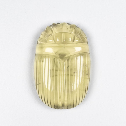Libyan Desert Glass Scarab Gemstone Carving 31.93 g 50x32mm - InnerVision Crystals