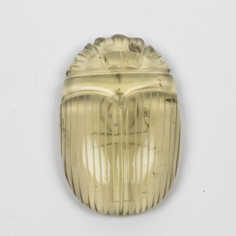Libyan Desert Glass Scarab Gemstone Scarab 25.31 g 49x32mm - InnerVision Crystals