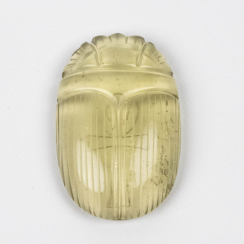 Libyan Desert Glass Scarab Gemstone Scarab 26.84 g 49x32mm - InnerVision Crystals