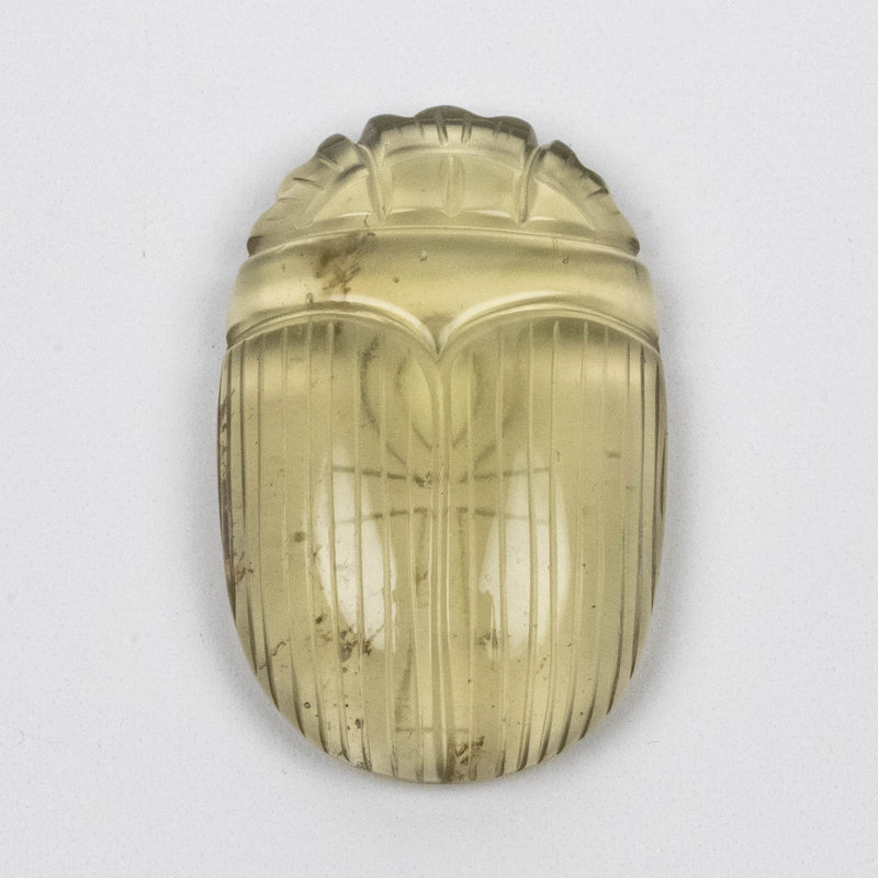 Libyan Desert Glass Scarab Gemstone Scarab 27.26 g 49x32mm - InnerVision Crystals