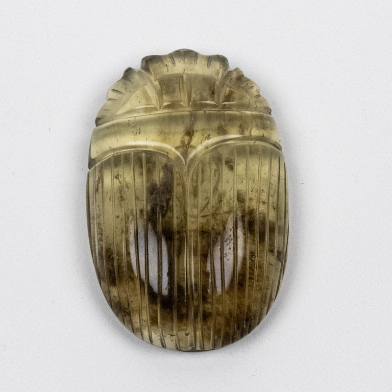 Libyan Desert Glass Scarab Gemstone Scarab 27.52 g 49x32mm - InnerVision Crystals
