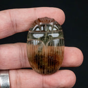 Libyan Desert Glass Scarab Gemstone Scarab 27.52 g 49x32mm - InnerVision Crystals