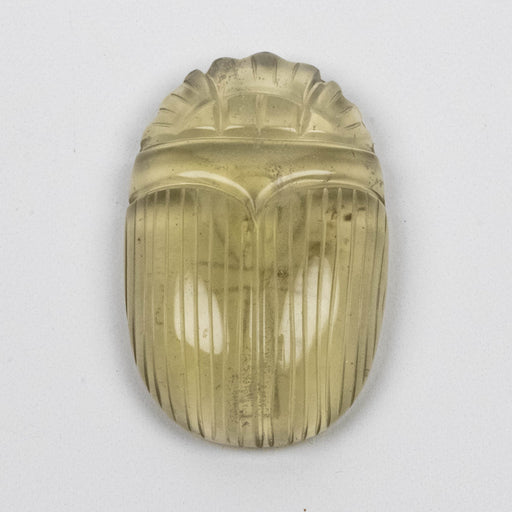 Libyan Desert Glass Scarab Gemstone Scarab 27.83 g 50x32mm - InnerVision Crystals