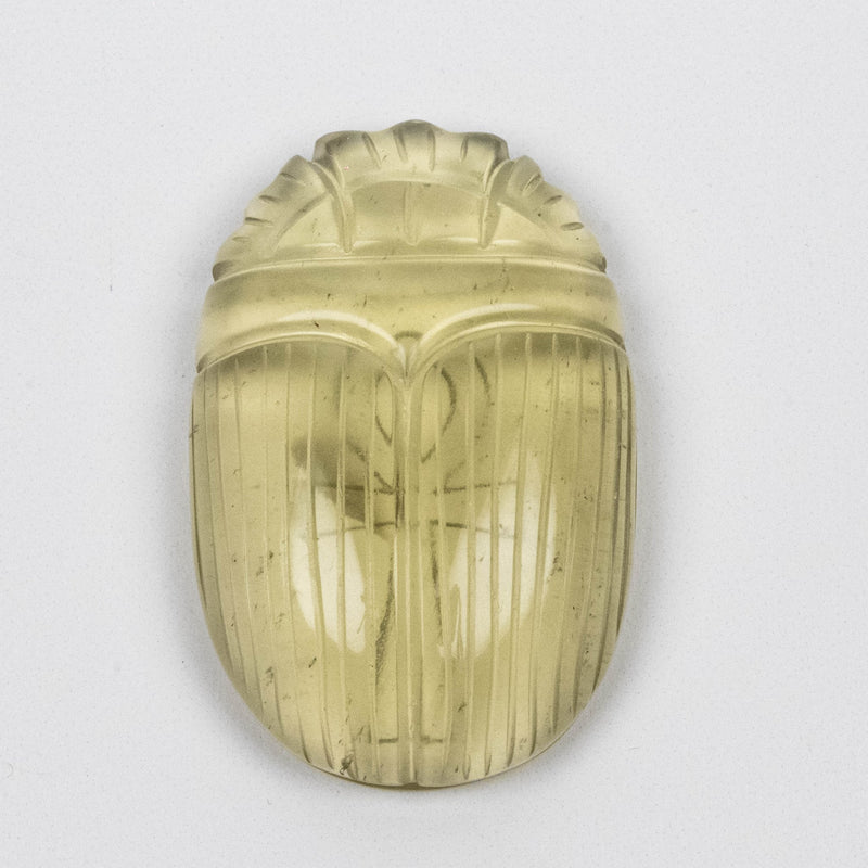 Libyan Desert Glass Scarab Gemstone Scarab 27.90 g 49x32mm - InnerVision Crystals