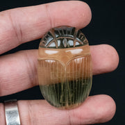 Libyan Desert Glass Scarab Gemstone Scarab 27.90 g 49x32mm - InnerVision Crystals